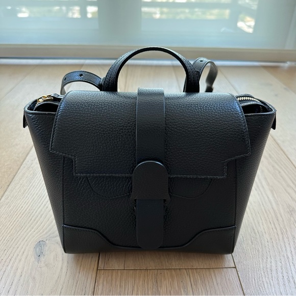 Senreve Dolce Charcoal Black Mini Maestra Backpack Crossbody Satchel & Tote